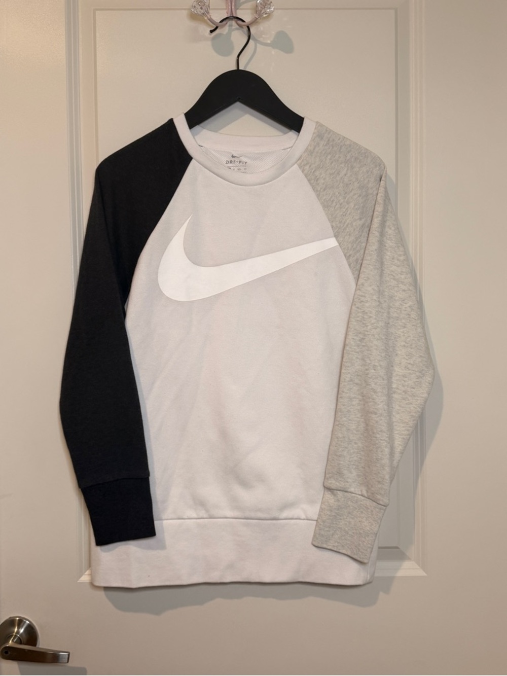 Nike White Dri-FIT Performance Crew Tee